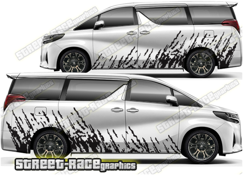 Toyota Alphard large graphics 025 - Mud splatter