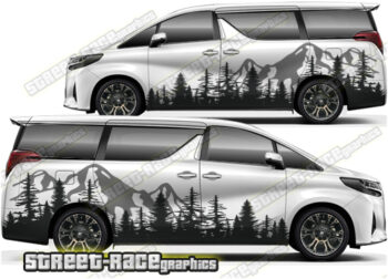 Toyota Alphard Campervan graphics