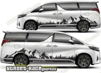 Toyota Alphard large graphics 040 - Mountain adventure