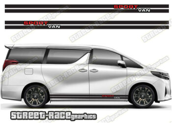 Toyota Alphard racing stripes 001