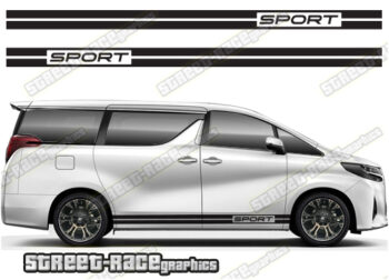 Toyota Alphard racing stripes 002