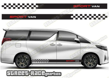 Toyota Alphard racing stripes 003