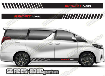 Toyota Alphard racing stripes 005 - Sport van