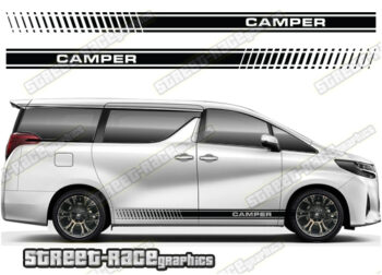 Toyota Alphard racing stripes 009 - Camper