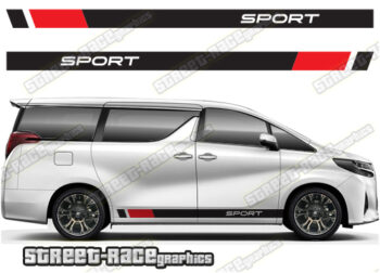Toyota Alphard racing stripes 010