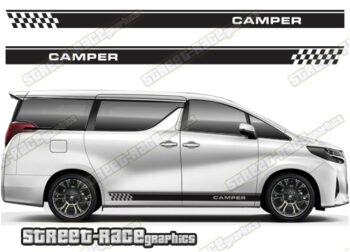 Toyota Alphard racing stripes 012 - Camper