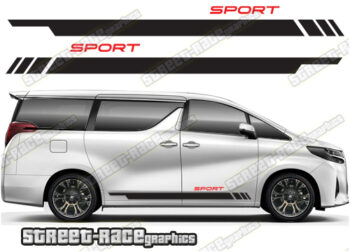 Toyota Alphard racing stripes 015