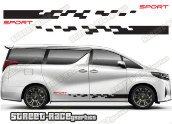 Toyota Alphard racing stripes 016