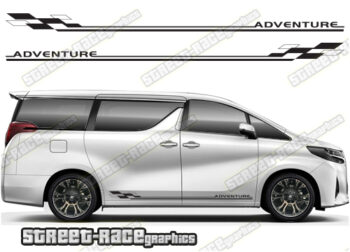 Toyota Alphard racing stripes 018 - Adventure
