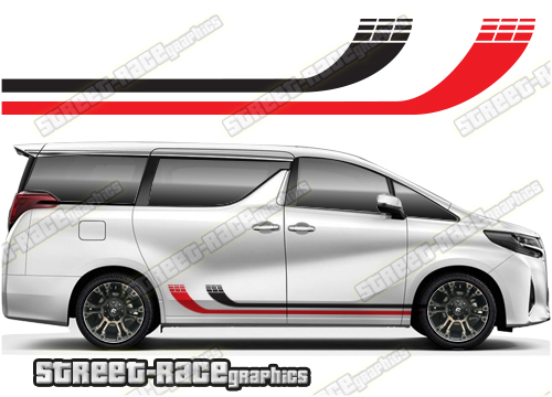 Toyota Alphard racing stripes 021