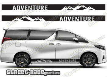 Toyota Alphard racing stripes 026 - Adventure