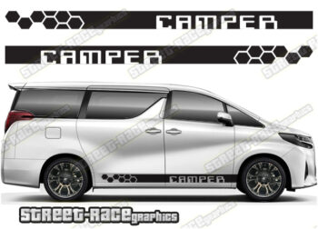 Toyota Alphard racing stripes 027 - Camper