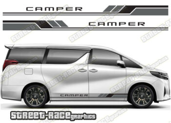 Toyota Alphard racing stripes 031 -Camper