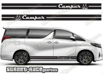 Toyota Alphard racing stripes 032 - Camper