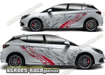 Vauxhall / Opel Astra large graphics 002 - Mud splatter