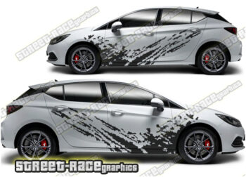 Vauxhall / Opel Astra large graphics 003 - Mud splatter