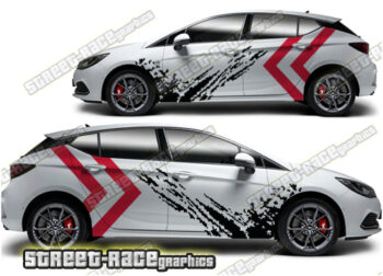 Vauxhall / Opel Astra large graphics 004 - Mud splatter