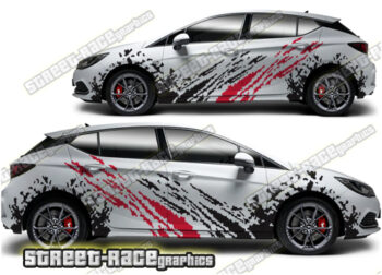 Vauxhall / Opel Astra large graphics 016 - Mud splatter