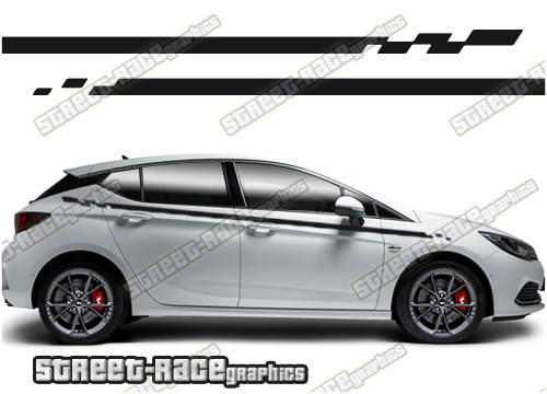 Vauxhall / Opel Astra racing stripes 012
