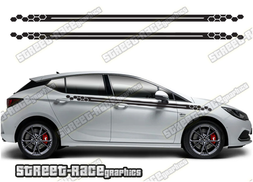 Vauxhall / Opel Astra racing stripes 013