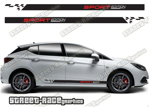 Vauxhall / Opel Astra racing stripes 016