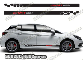 Vauxhall / Opel Astra racing stripes 020