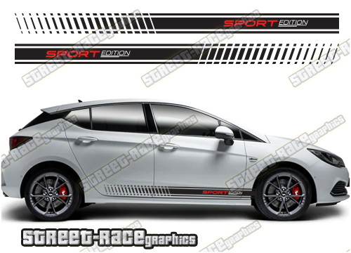 Vauxhall / Opel Astra racing stripes 021