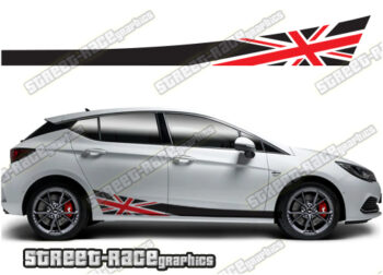 Vauxhall / Opel Astra racing stripes 024 - Union Jack