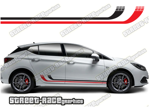 Vauxhall / Opel Astra racing stripes 026