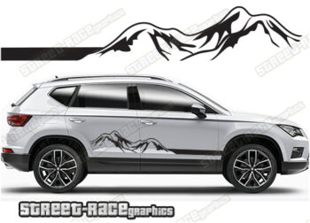 Seat Ateca 063 - mountain adventure racing stripes