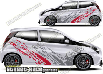 Toyota Aygo large graphics 002 - Mud splatter