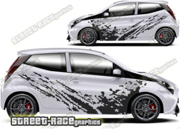 Toyota Aygo large graphics 003 - Mud splatter