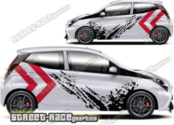 Toyota Aygo large graphics 004 - Mud splatter