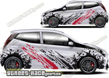 Toyota Aygo large graphics 016 - Mud splatter