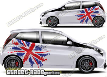 Toyota Aygo large graphics 025 - UNION JACK
