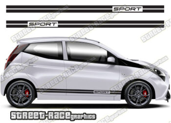 Toyota Aygo racing stripes 036