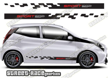 Toyota Aygo racing stripes 045