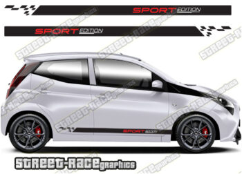 Toyota Aygo racing stripes 046