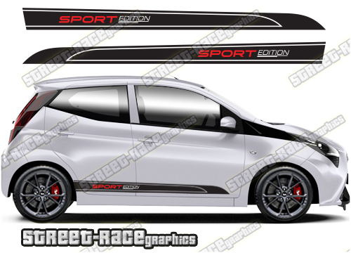 Toyota Aygo racing stripes 048