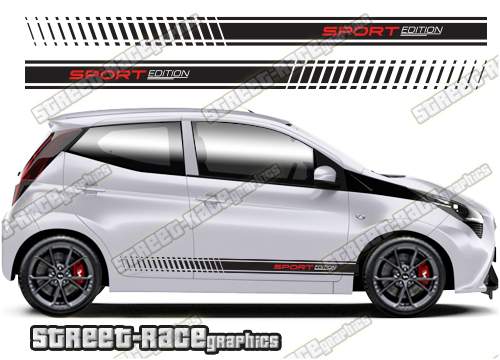 Toyota Aygo racing stripes 051