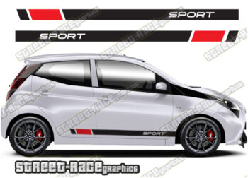 Toyota Aygo racing stripes 055