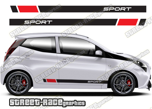 Toyota Aygo racing stripes 055