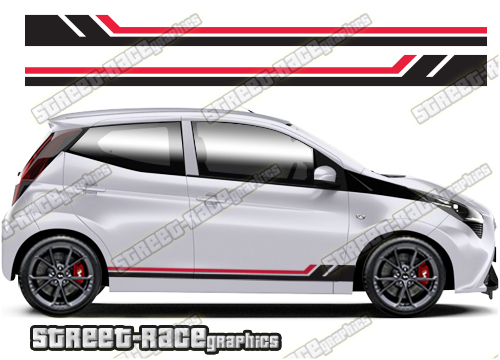Toyota Aygo racing stripes 057