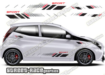 Toyota Aygo racing stripes 061