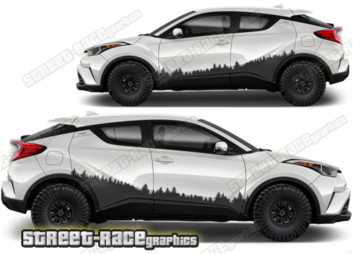 Toyota CH-R 023 - Forest overland graphics