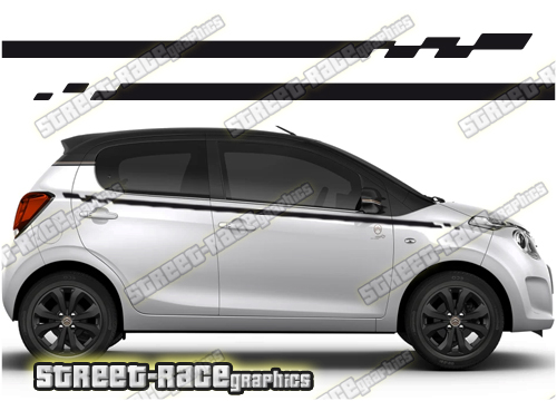 Citroen C1 racing stripes 112