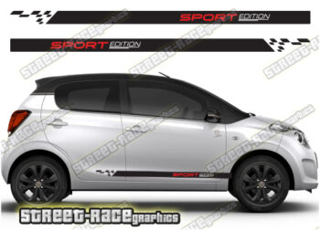 Citroen C1 racing stripes 116