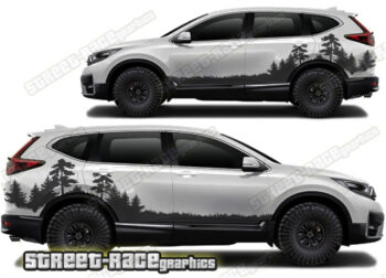 Honda CR-V 025 - Forest overland graphics