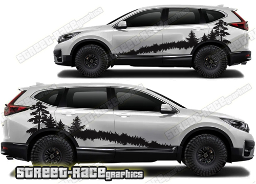 Honda CR-V 026- Forest adventure graphics