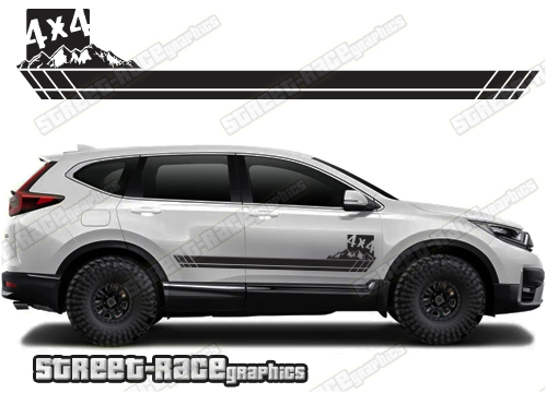 Honda CR-V 060 - 4x4 racing stripes